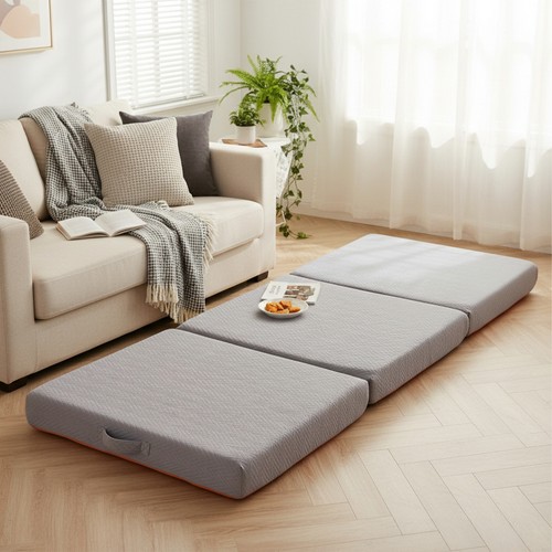 Single double folding - folding, mattress